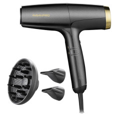 Фен для волосся BaByliss PRO BAB8550E Falco Grey&Gold