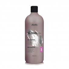 Шампунь для теплих рожевих відтінків блонд PINK 1000 мл, Mirella Professional Your BLONDesty